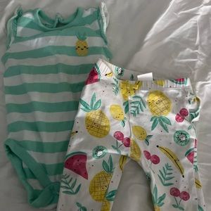 Gymboree pineapple outfit! 3-6 months so cute!!